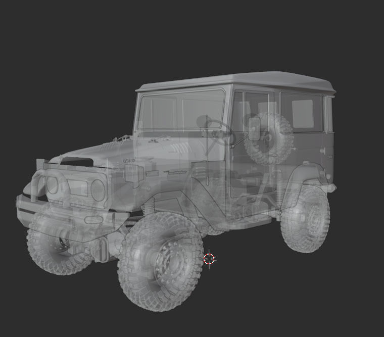 TOYOTA FJ 45 3D model_17