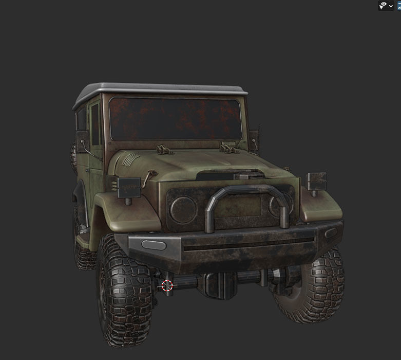 TOYOTA FJ 45 3D model_9
