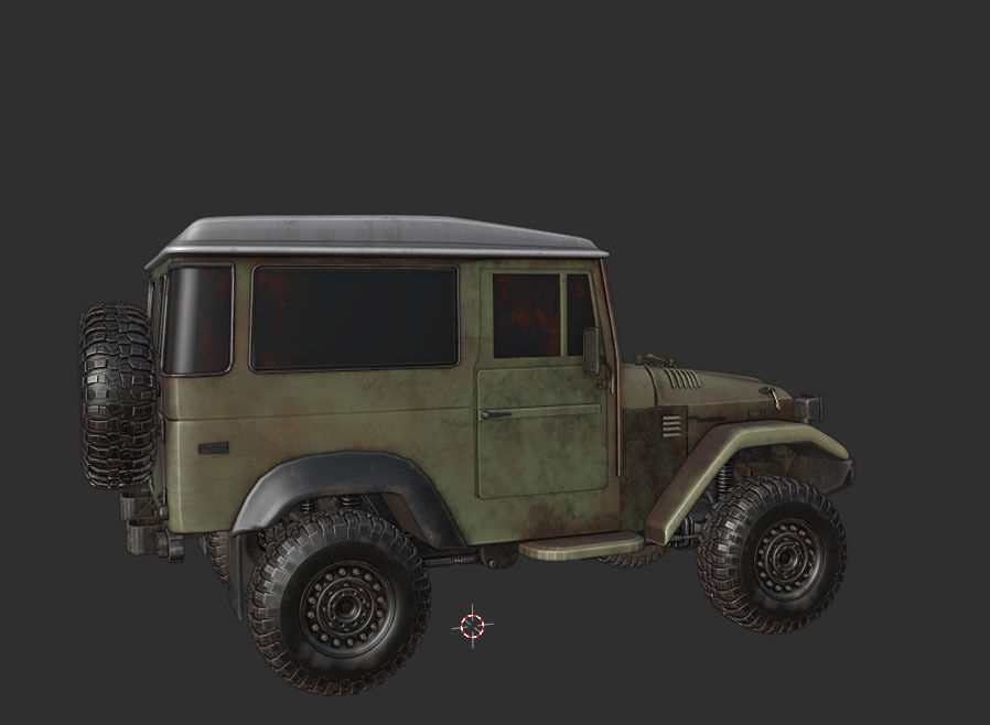 TOYOTA FJ 45 3D model_7