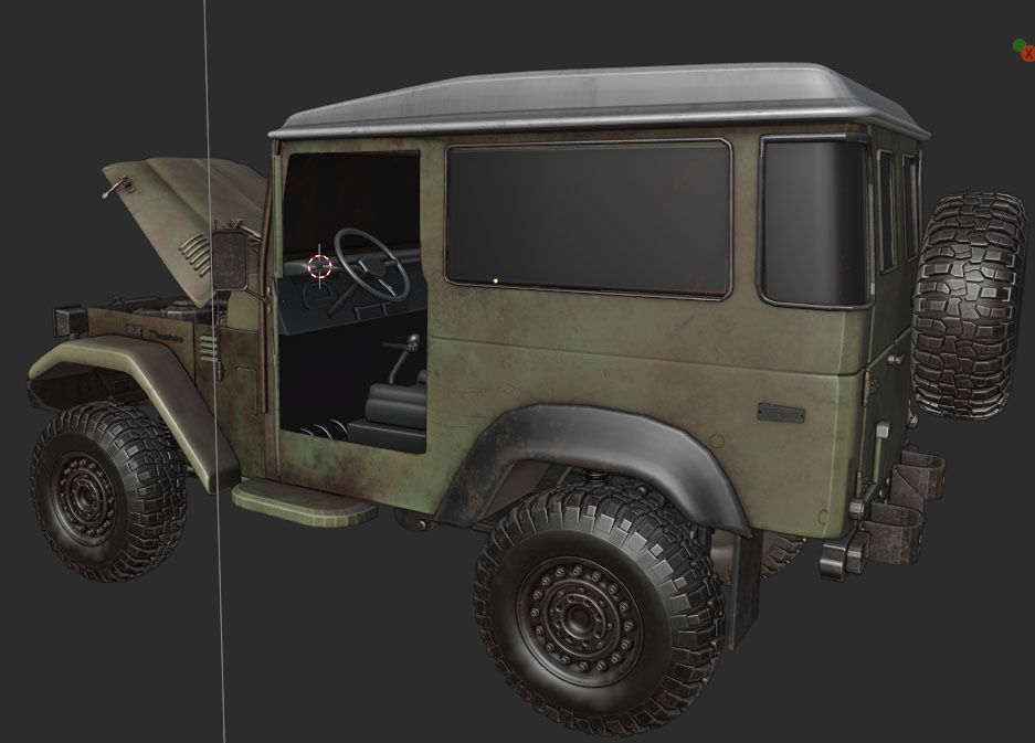 TOYOTA FJ 45 3D model_14