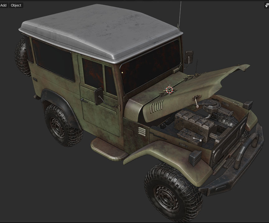 TOYOTA FJ 45 3D model_15