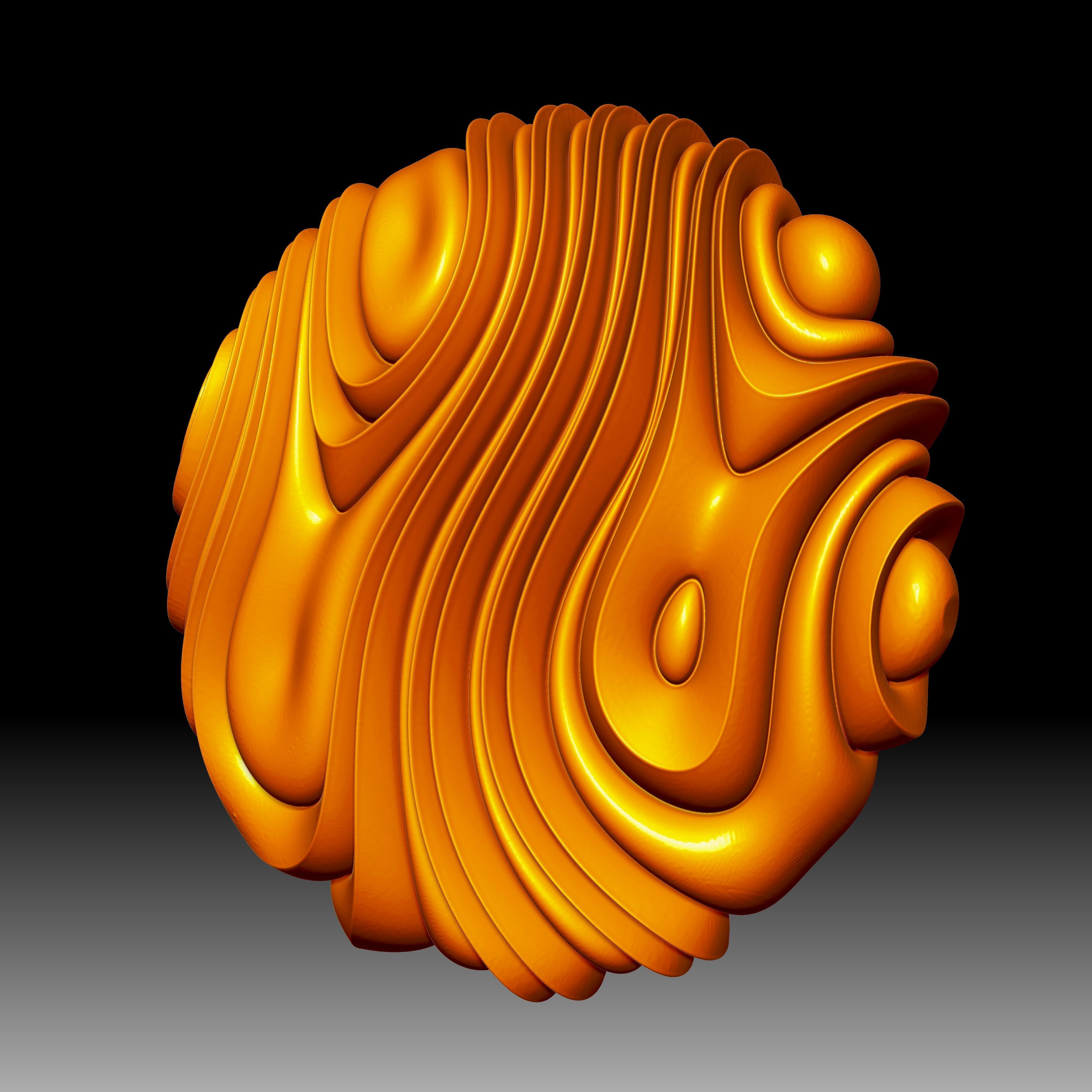 Lava flow by Bonitum 3D print model_2