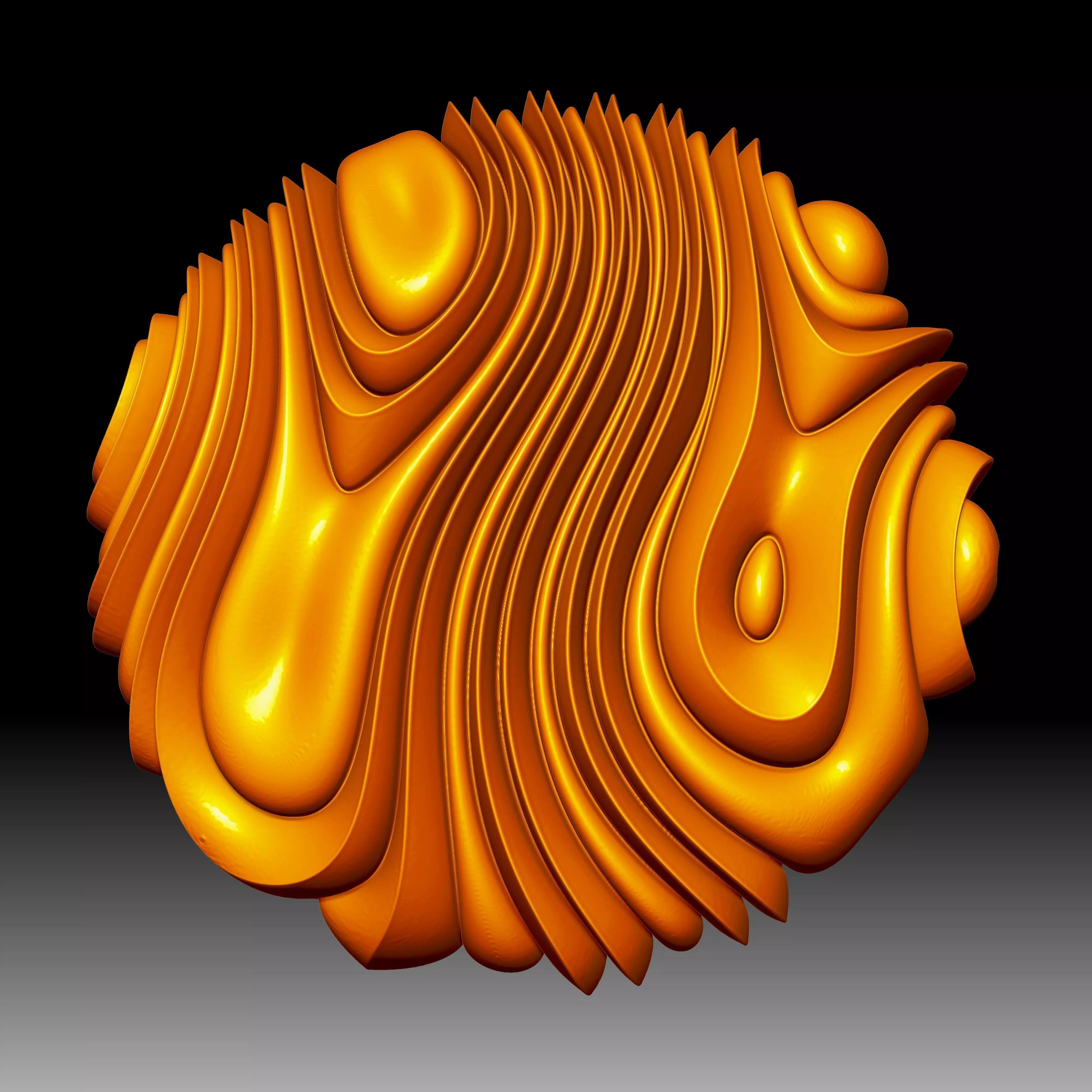 Lava flow by Bonitum 3D print model_0