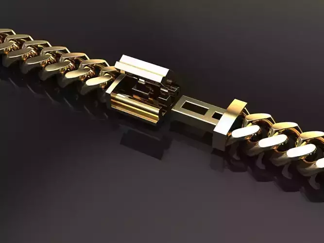 Cuban Chain Bracelet Necklace Link SIZE 5MM Width 3D print model Cuban Chain Bracelet Necklace Link SIZE 5MM Width 3D print model