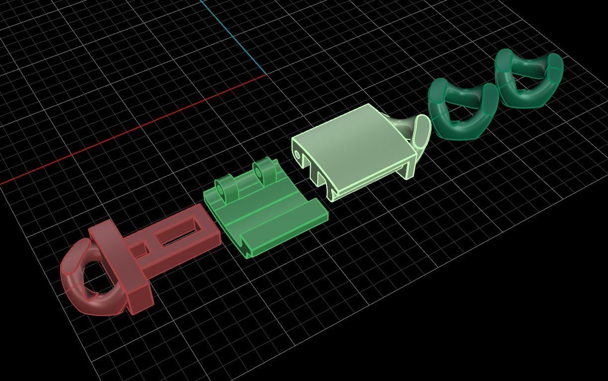 Cuban Chain Bracelet Necklace Link SIZE 5MM Width 3D print model_13
