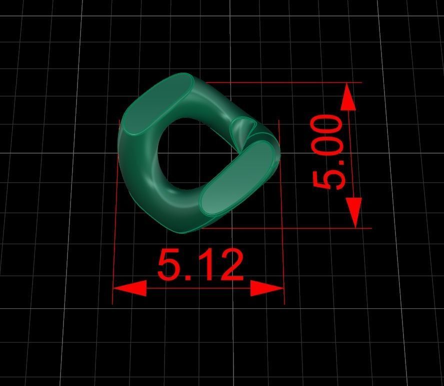 Cuban Chain Bracelet Necklace Link SIZE 5MM Width 3D print model_8