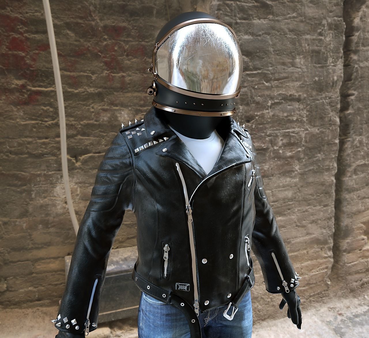 Spacesuit Astronaut Rigged 3D model_1