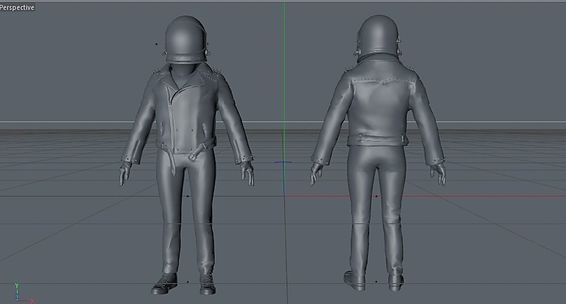 Spacesuit Astronaut Rigged 3D model_16