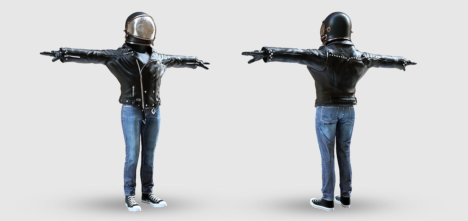 Spacesuit Astronaut Rigged 3D model_13