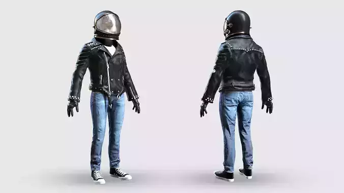 Spacesuit Astronaut Rigged 3D model