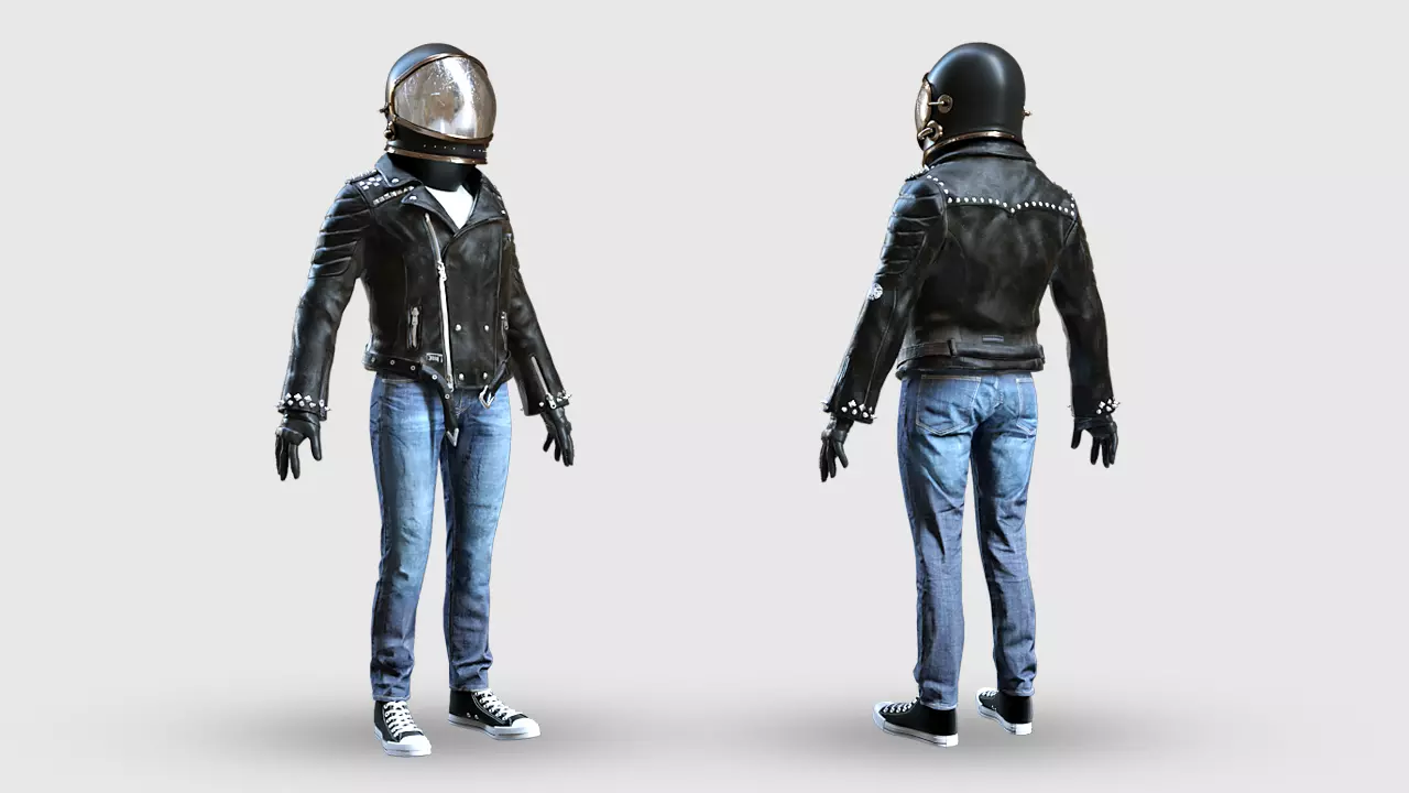 Spacesuit Astronaut Rigged 3D model_0