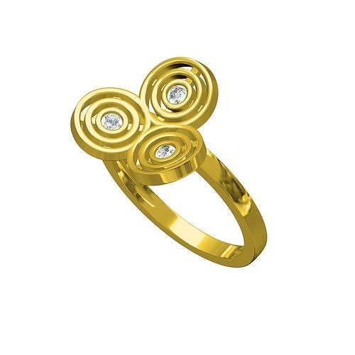 engagement ring 3D print model