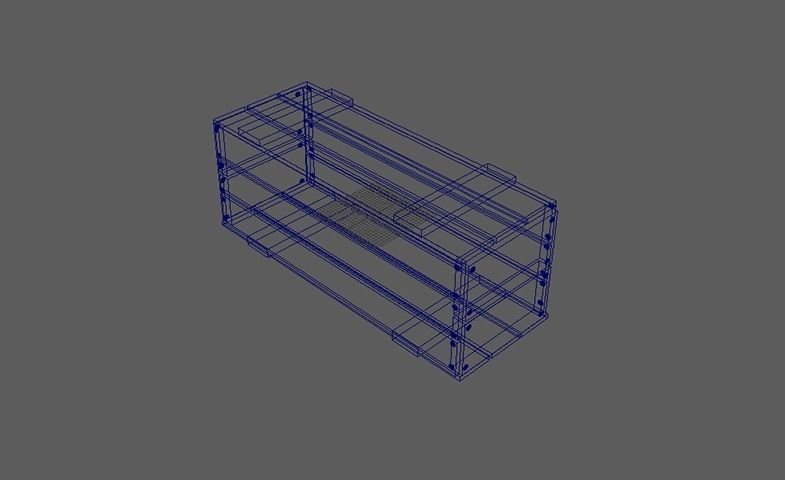 Wooden Crate Boxes Pack Low-poly 3D model_7