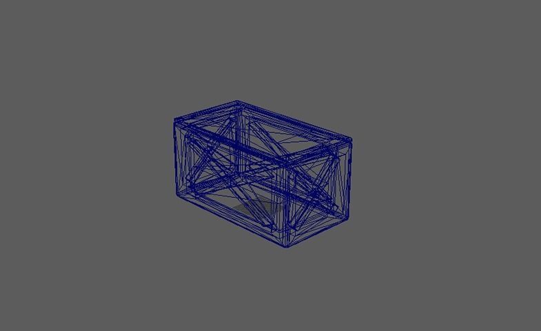 Wooden Crate Boxes Pack Low-poly 3D model_10