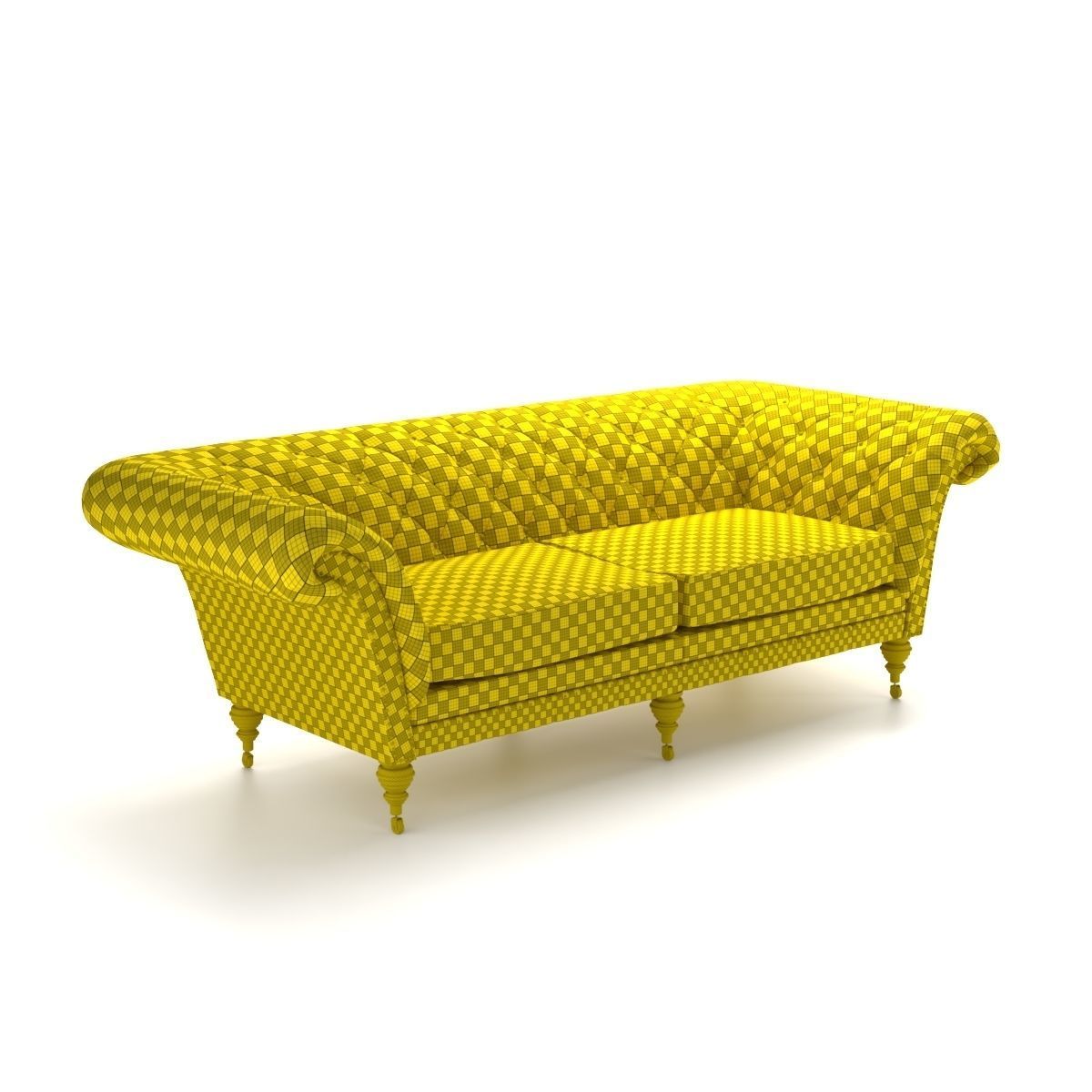 chesterfield sofa Free 3D model_3