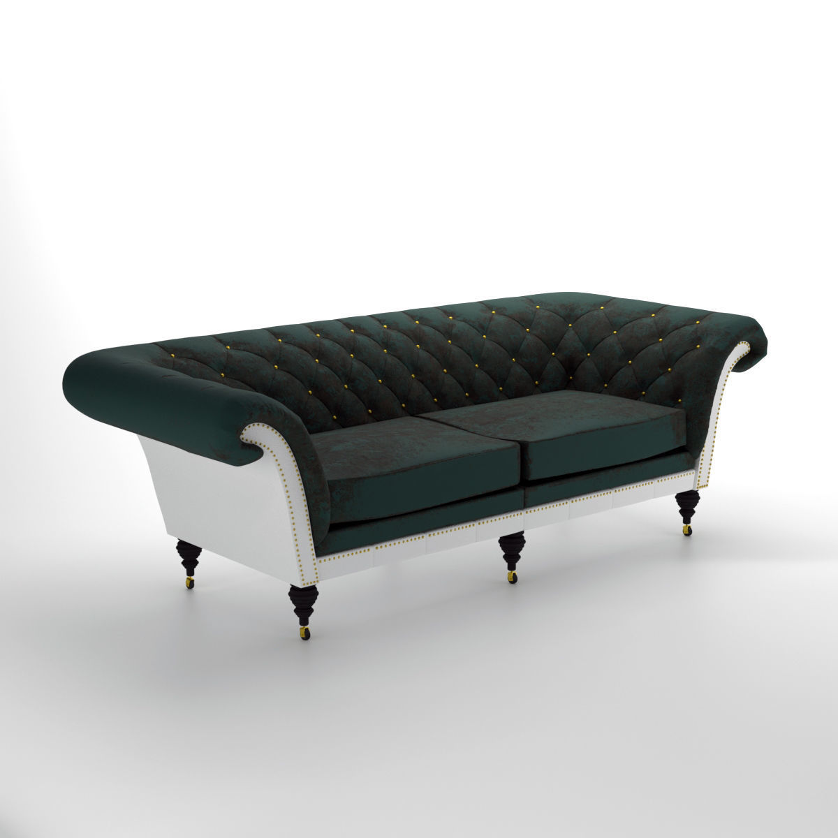 chesterfield sofa Free 3D model_1