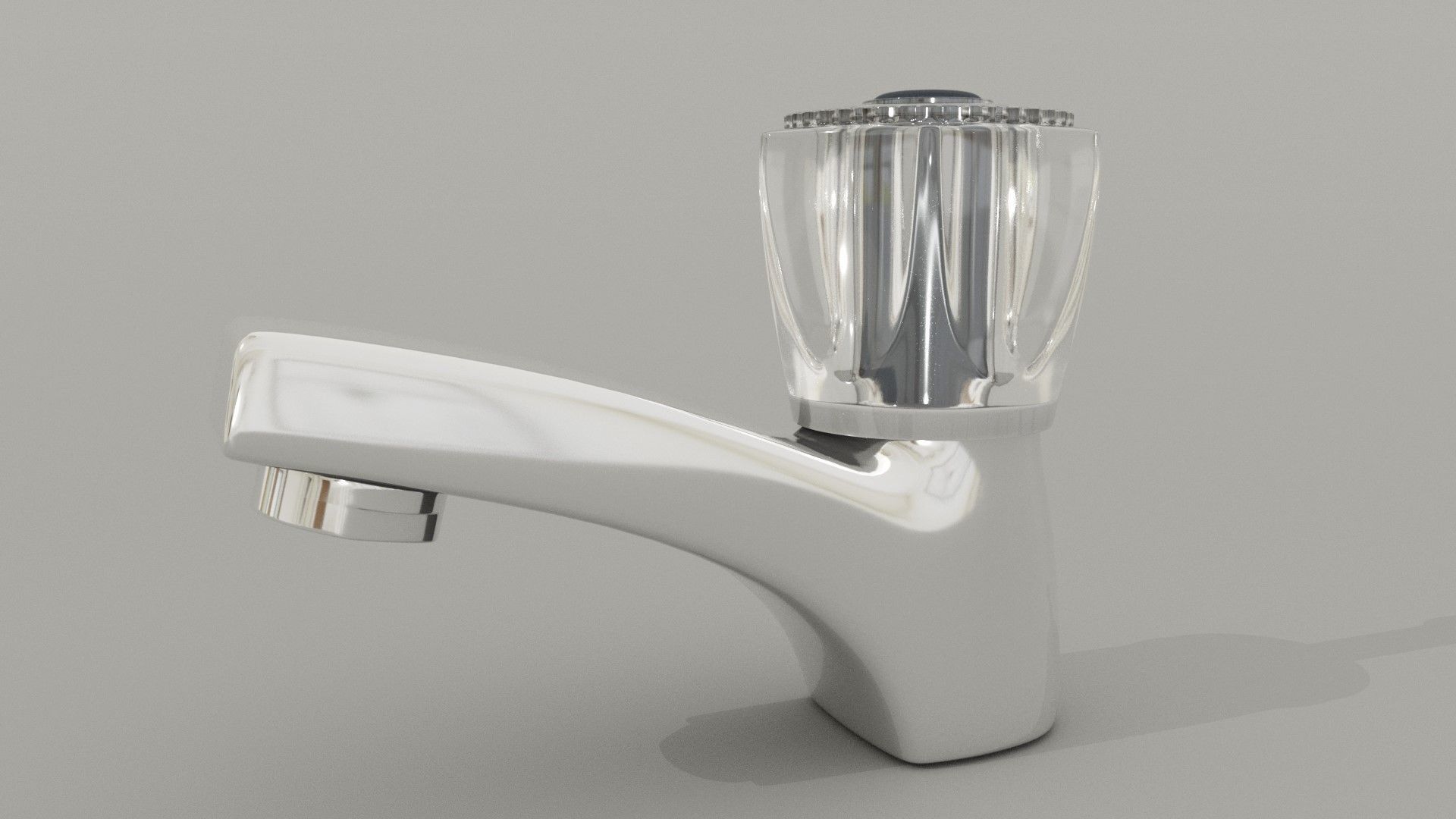 Taps set kitchen faucet 3D model_1