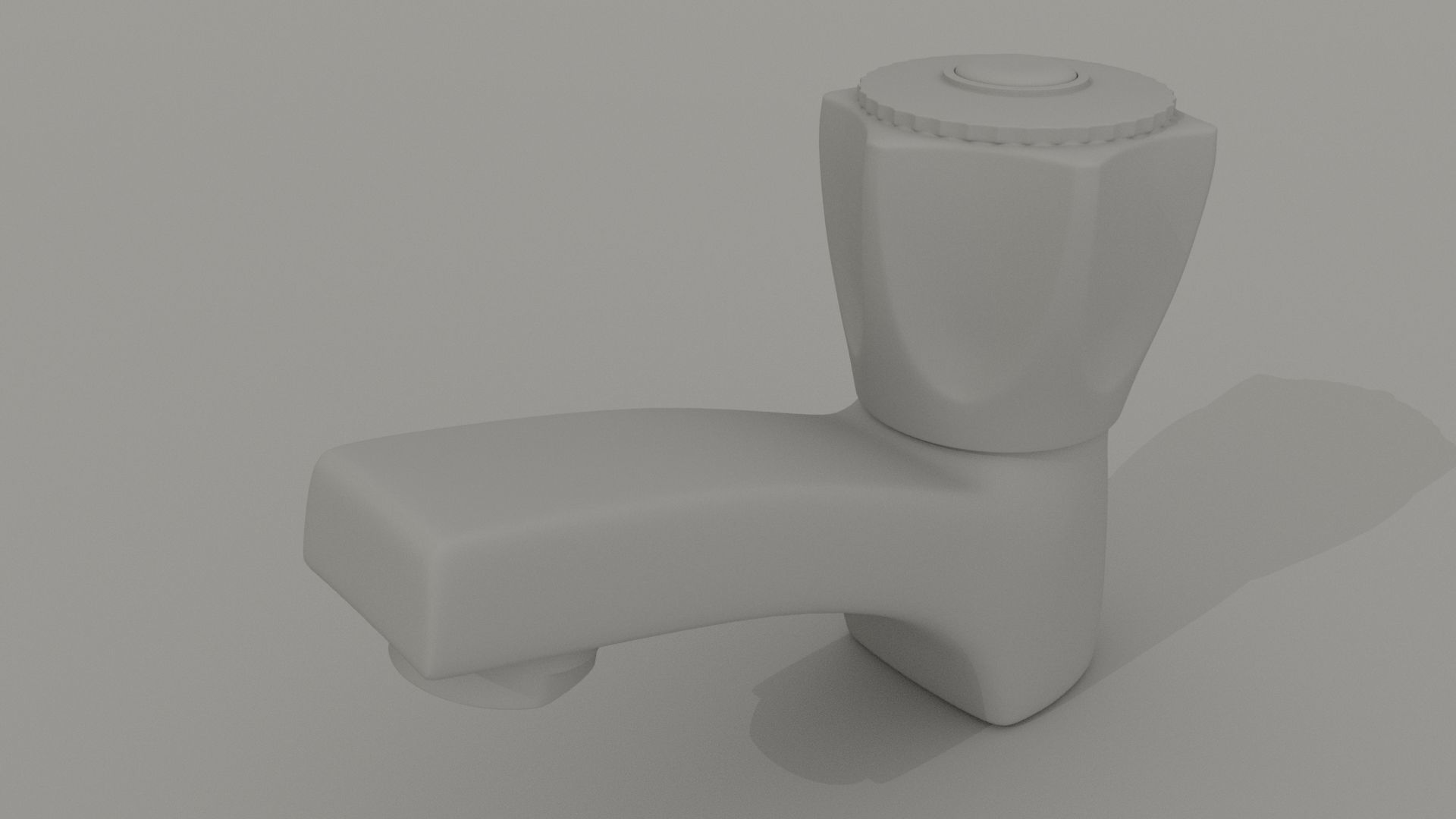 Taps set kitchen faucet 3D model_4