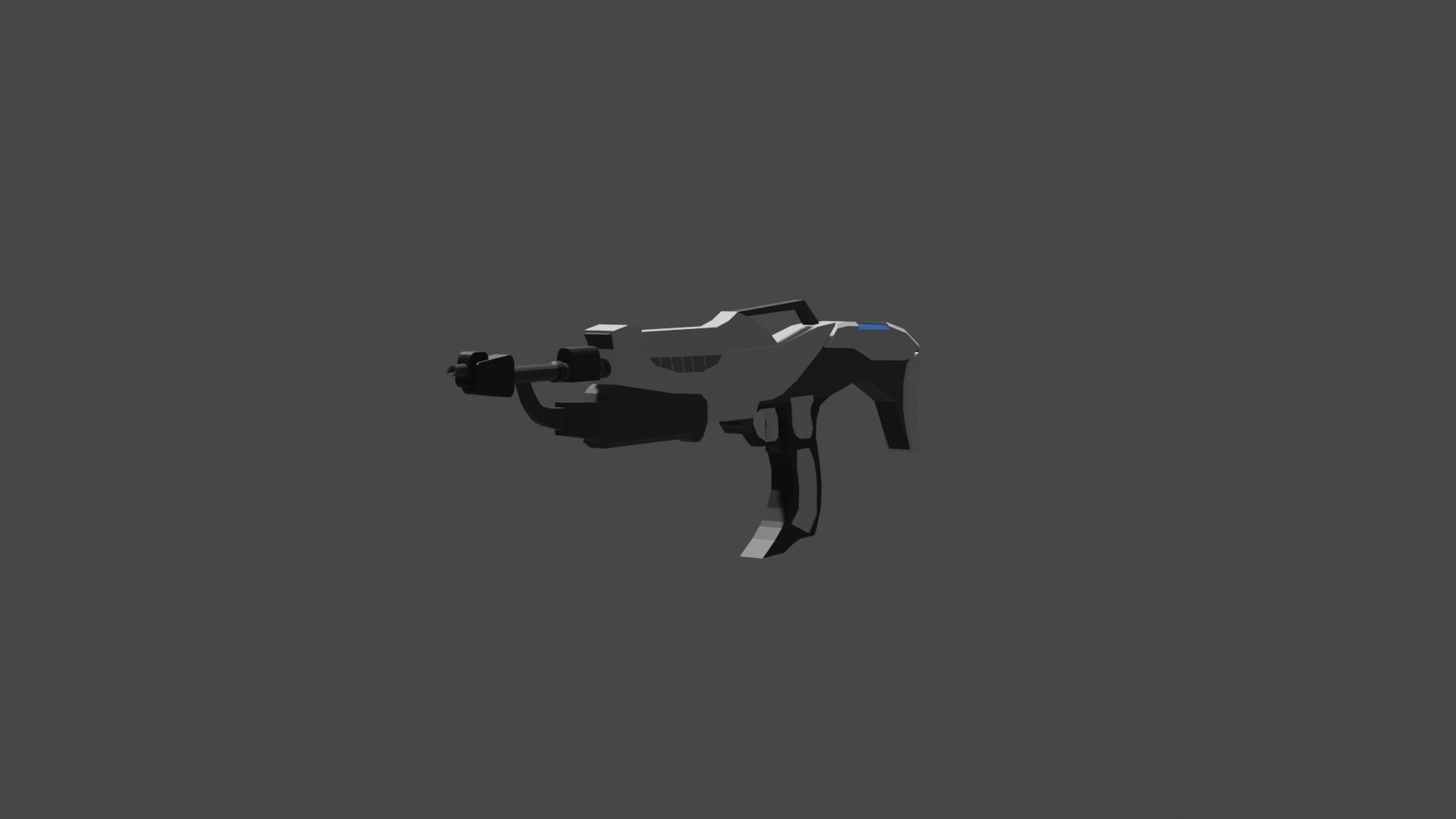 technological weapon Low-poly 3D model_5