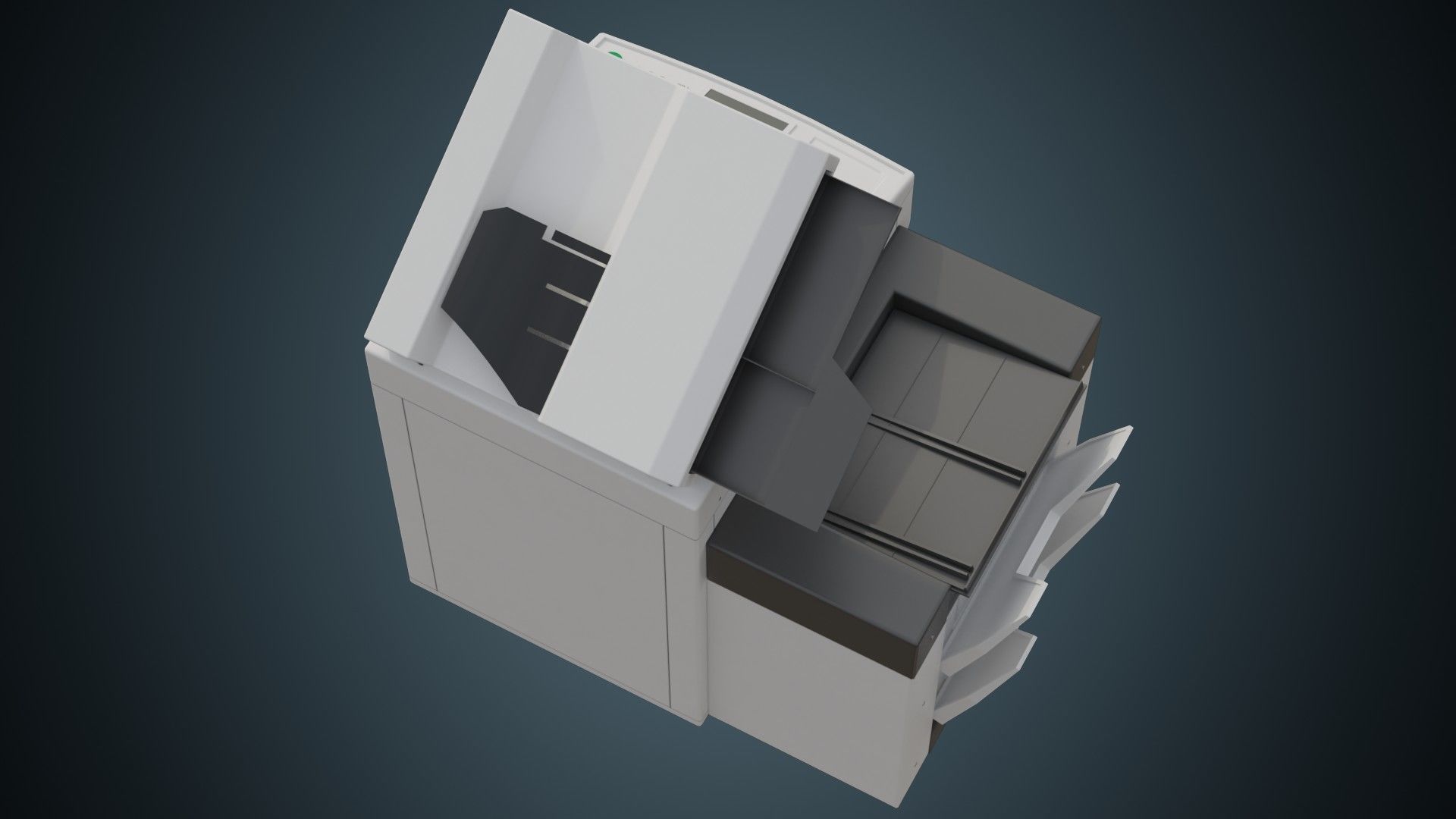 Photocopier 1A Low-poly 3D model_2