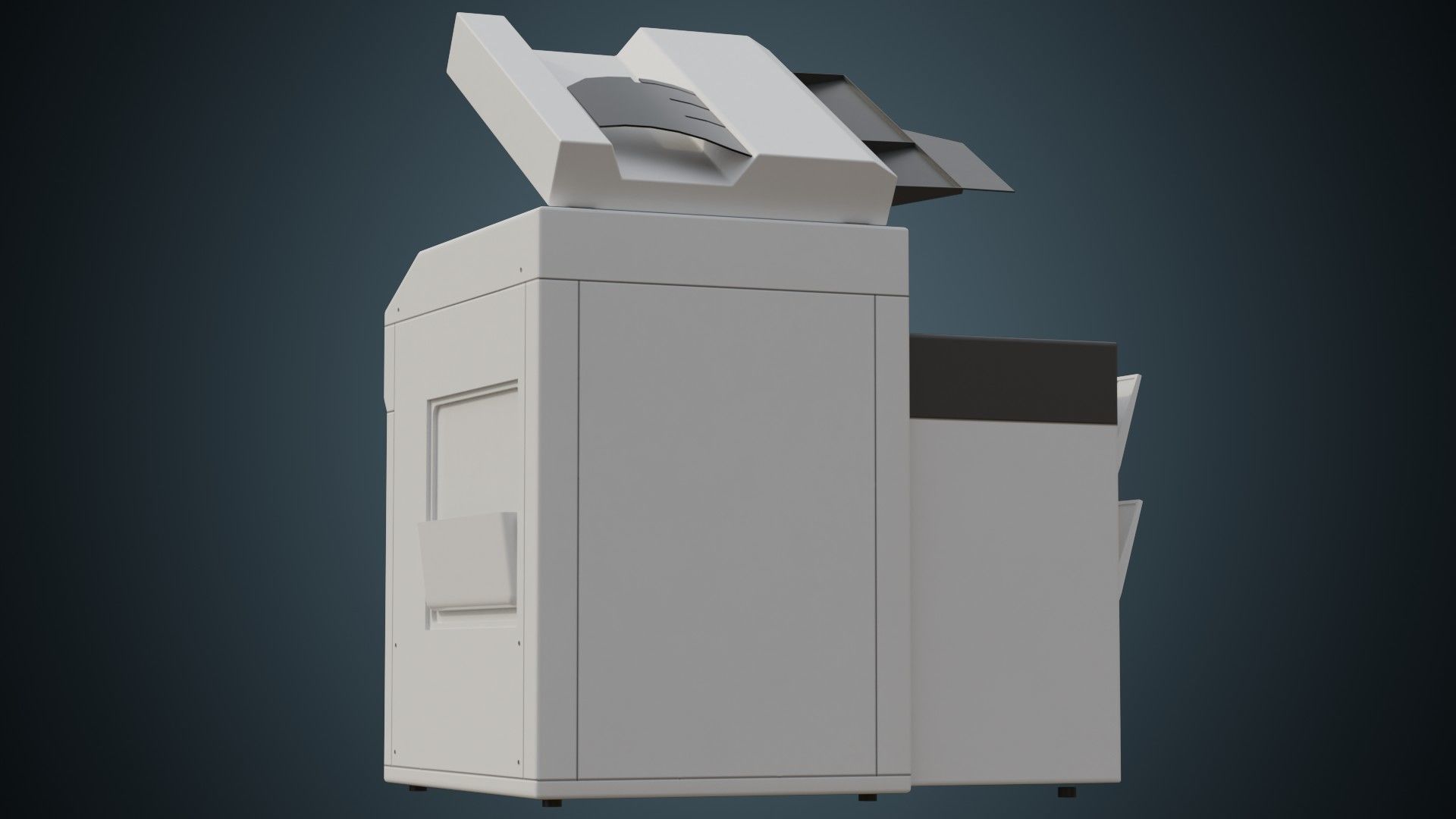 Photocopier 1A Low-poly 3D model_3