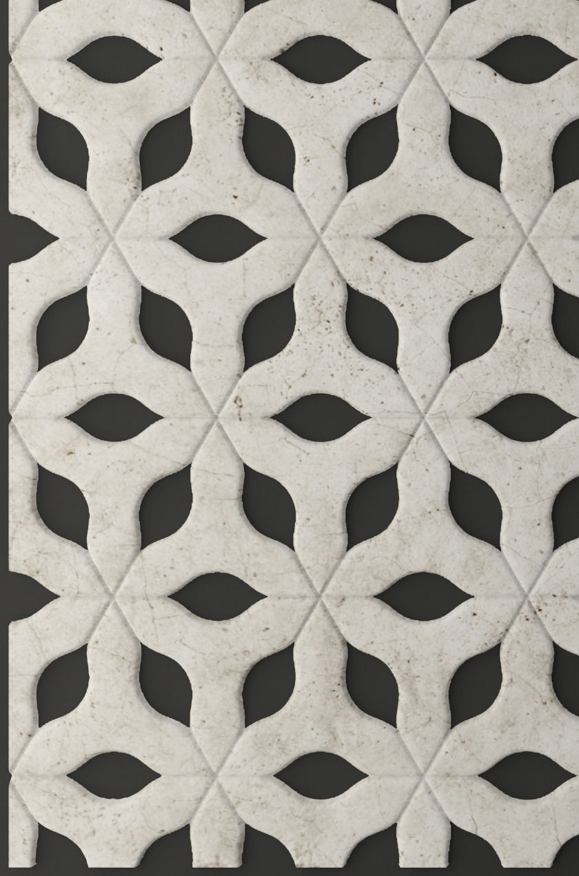 Panel lattice grille 3D 23 3D model_1