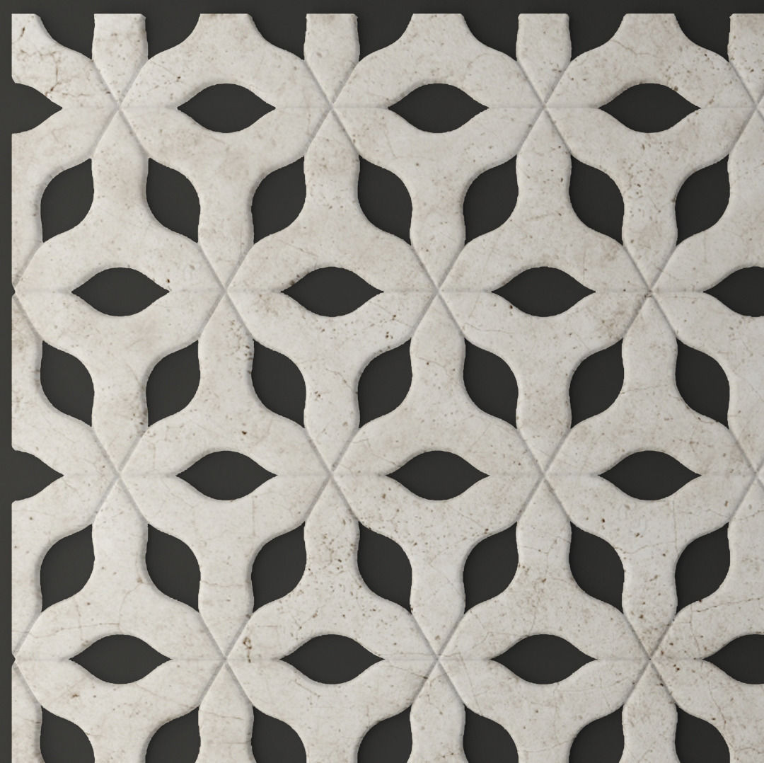 Panel lattice grille 3D 23 3D model_4