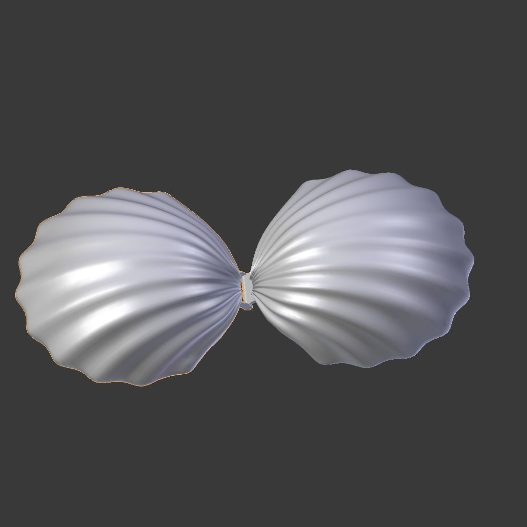 PEARL SHELL ring box for valentine gift 3D print model_6