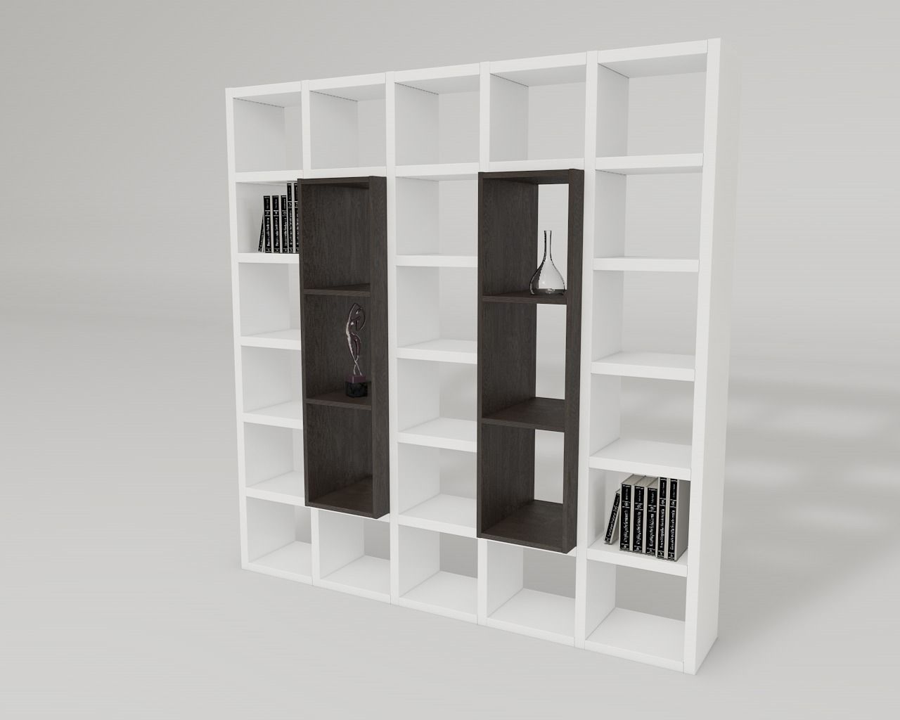 shelf with accessories Free 3D model
