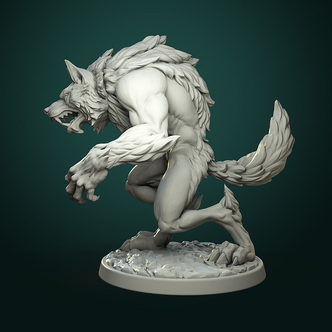 Werewolves bundle pre-supported  3D print model_21
