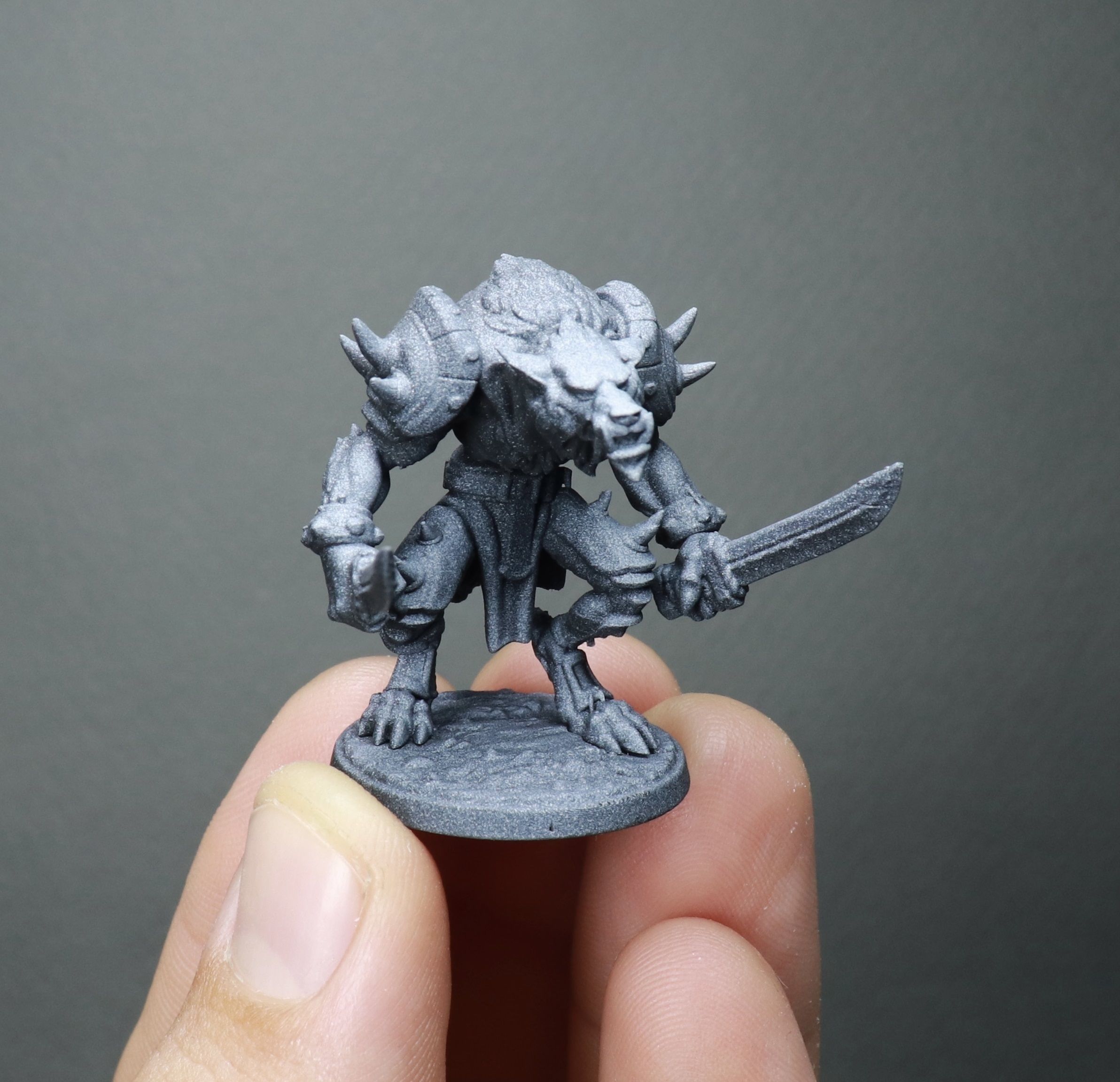 Werewolves bundle pre-supported  3D print model_7