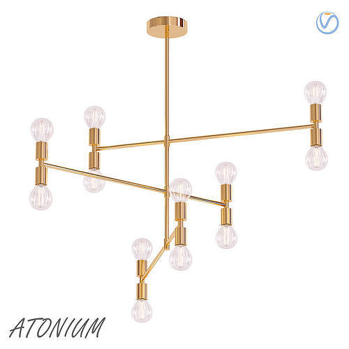 Atonium gold 3D model