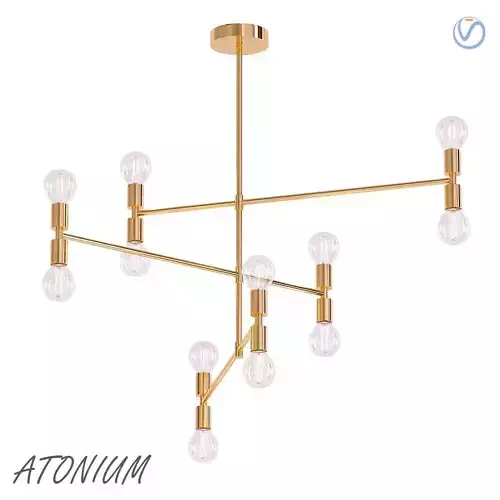 Atonium gold 3D model