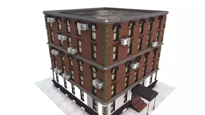 Street Building 3D Model