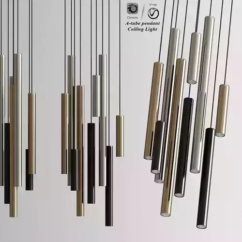 A-tube pendant 3D model