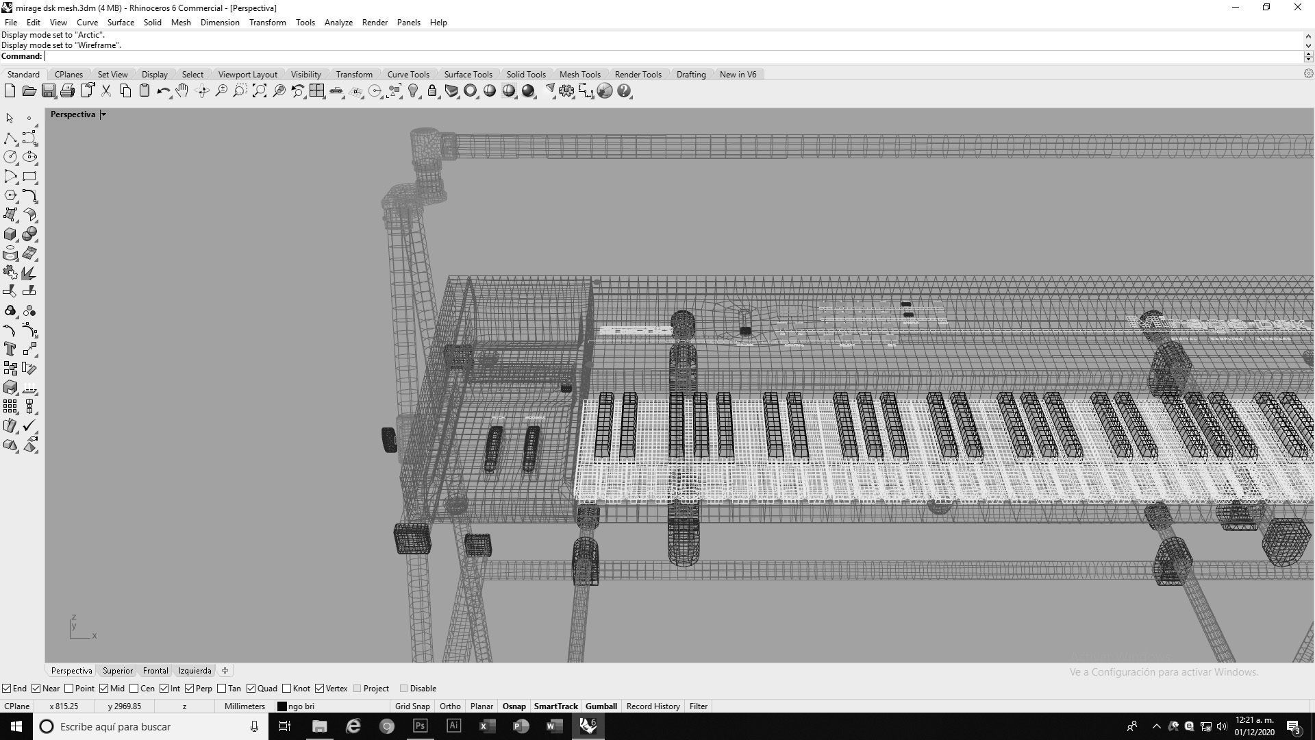 Mirage DSK Keyboard Low-poly 3D model_14