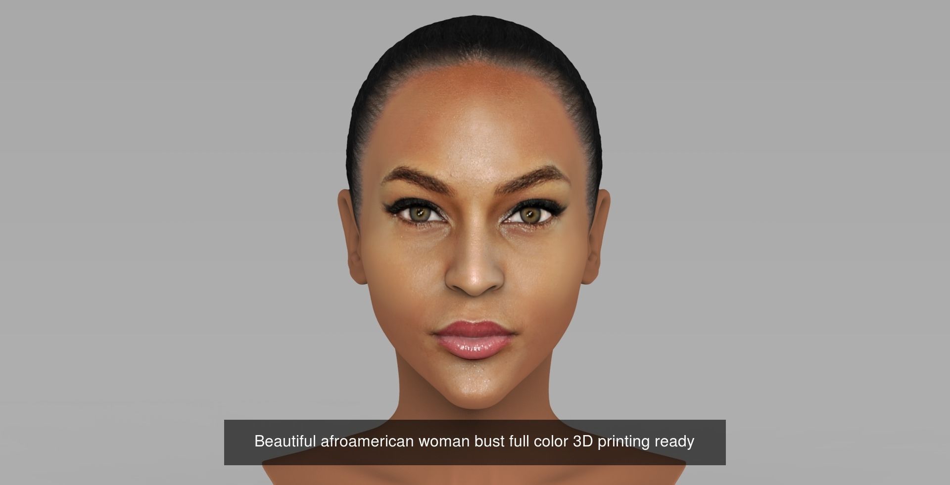 Beautiful women busts for full color 3D printing 3D Model Collection_6