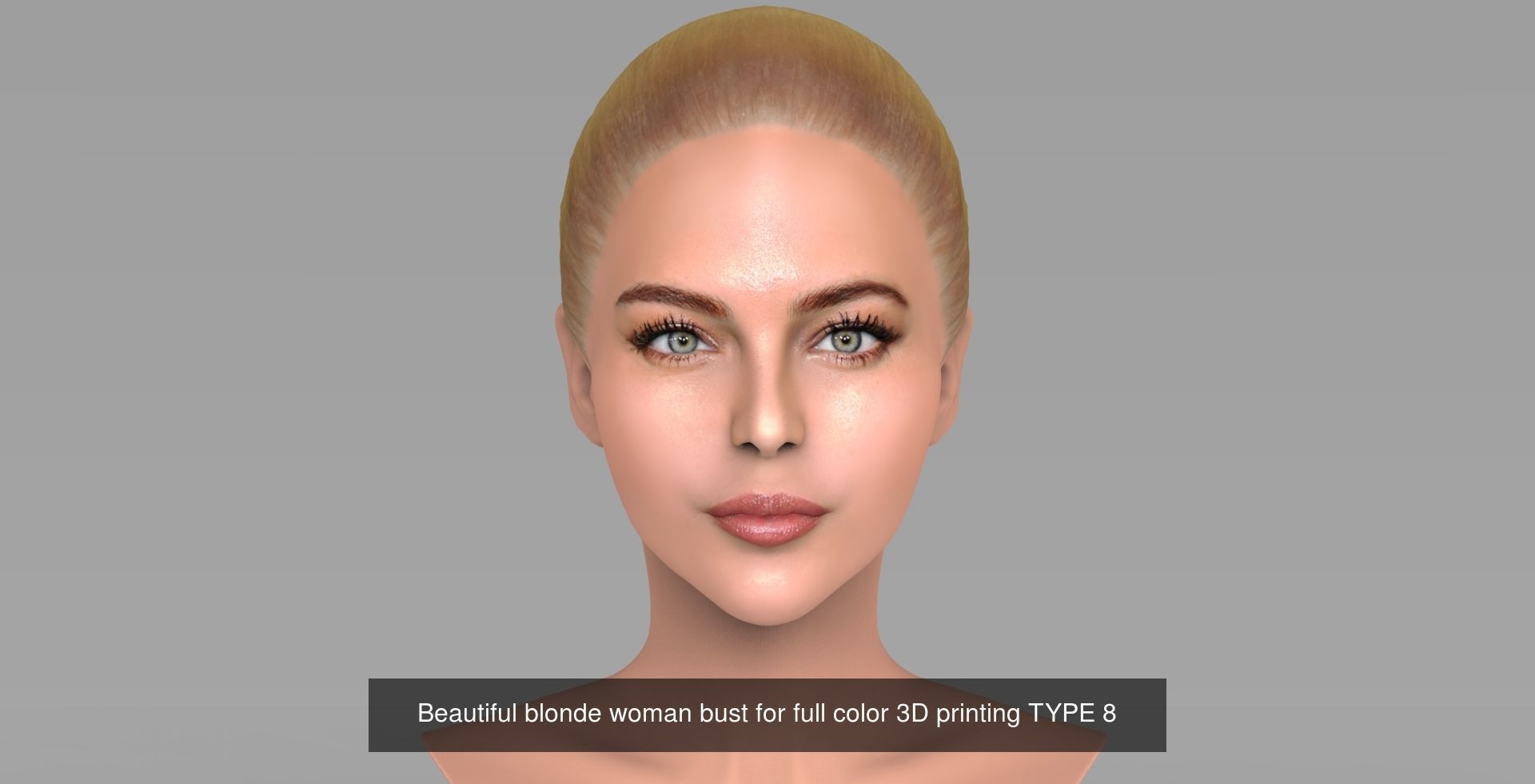 Beautiful women busts for full color 3D printing 3D Model Collection_9