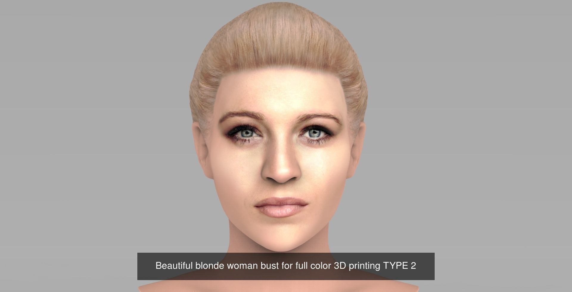 Beautiful women busts for full color 3D printing 3D Model Collection_4