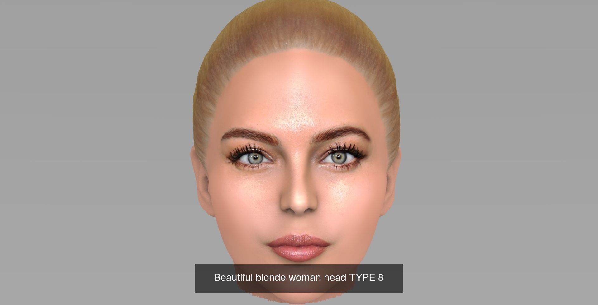Beautiful women heads 3D Model Collection_9