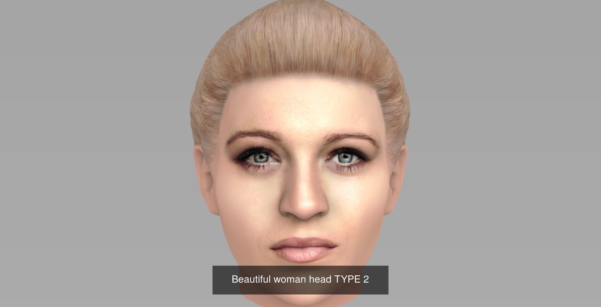 Beautiful women heads 3D Model Collection_4