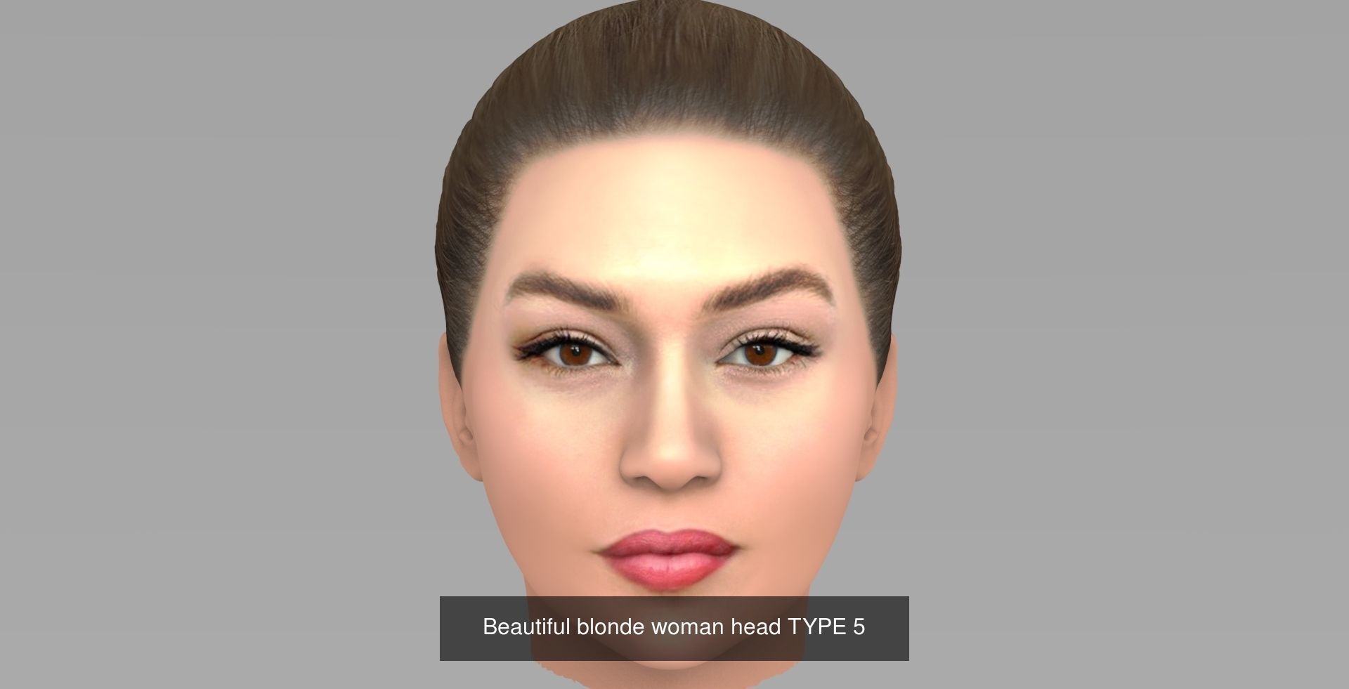 Beautiful women heads 3D Model Collection_6