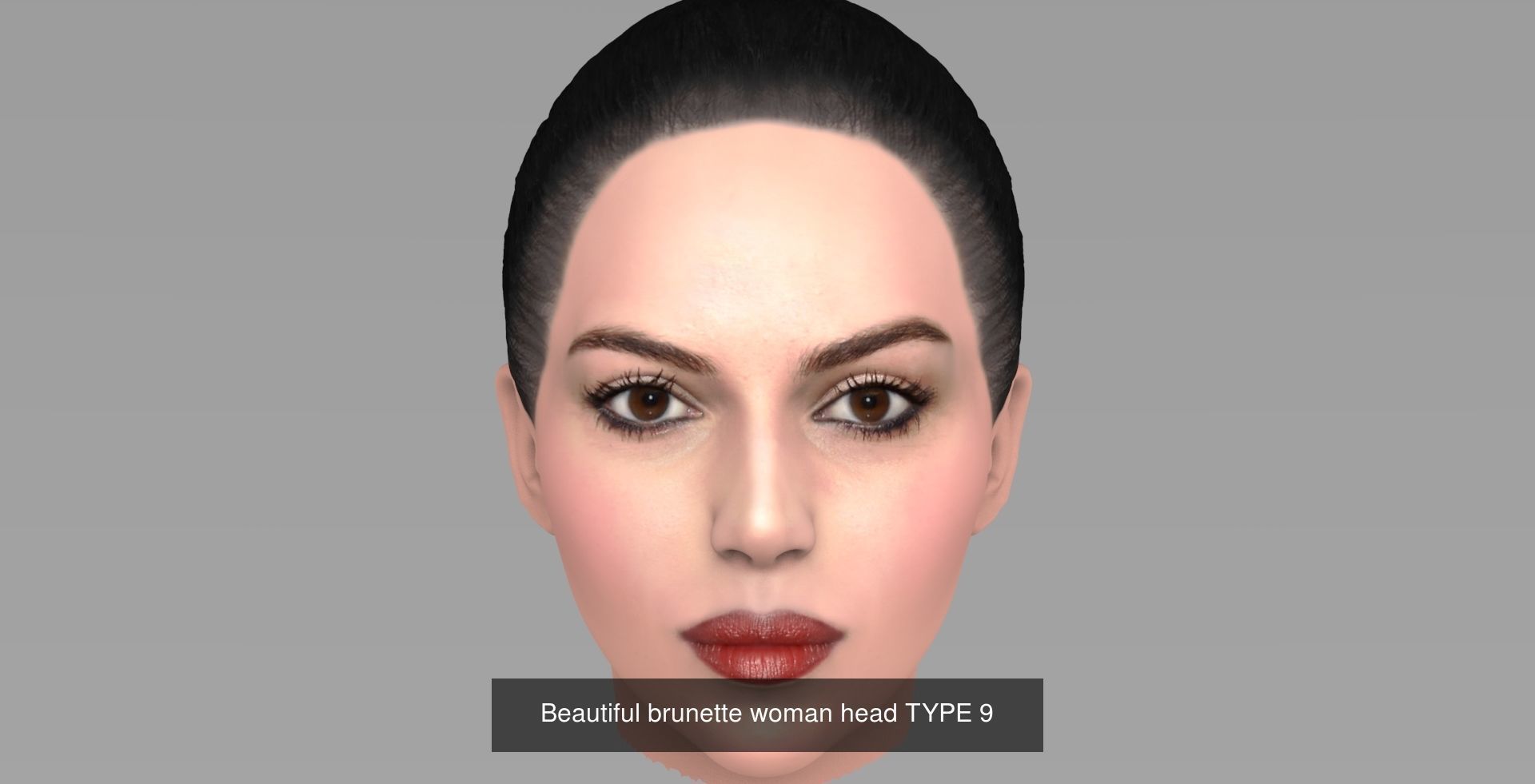 Beautiful women heads 3D Model Collection_1