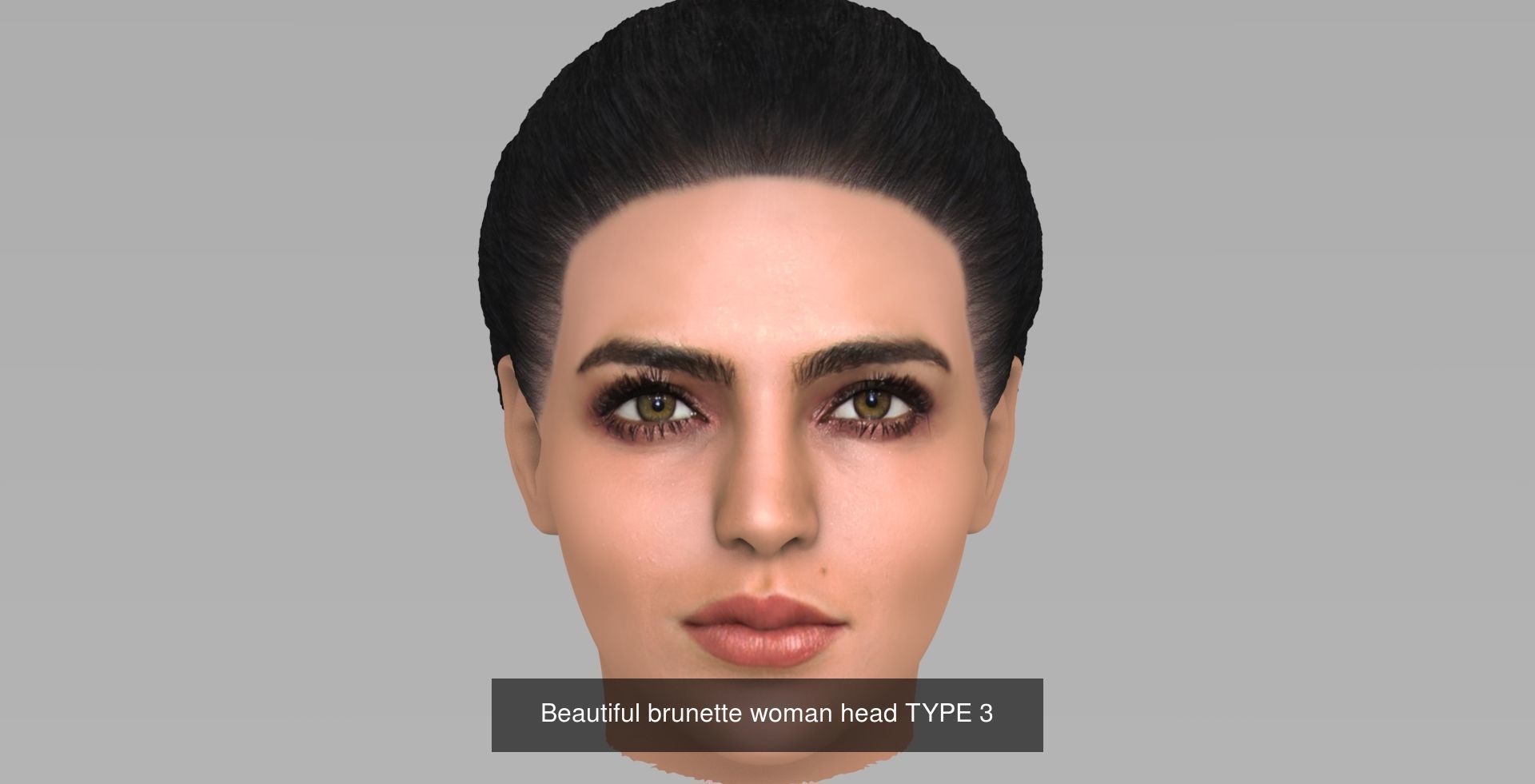 Beautiful women heads 3D Model Collection_5