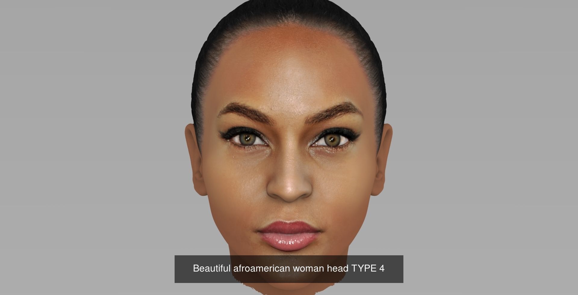 Beautiful women heads 3D Model Collection_2