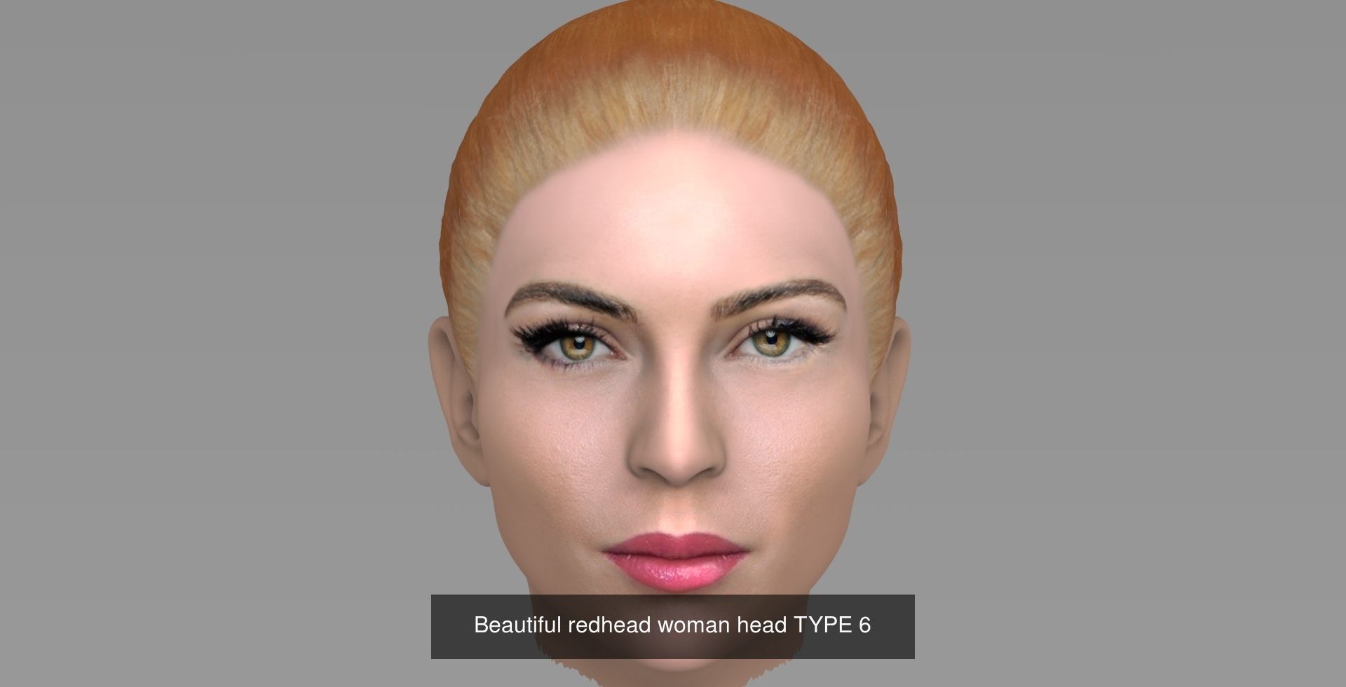 Beautiful women heads 3D Model Collection_7