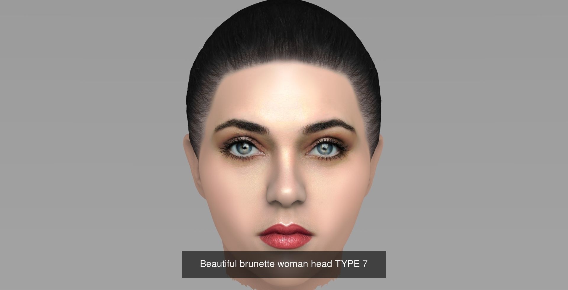 Beautiful women heads 3D Model Collection_8