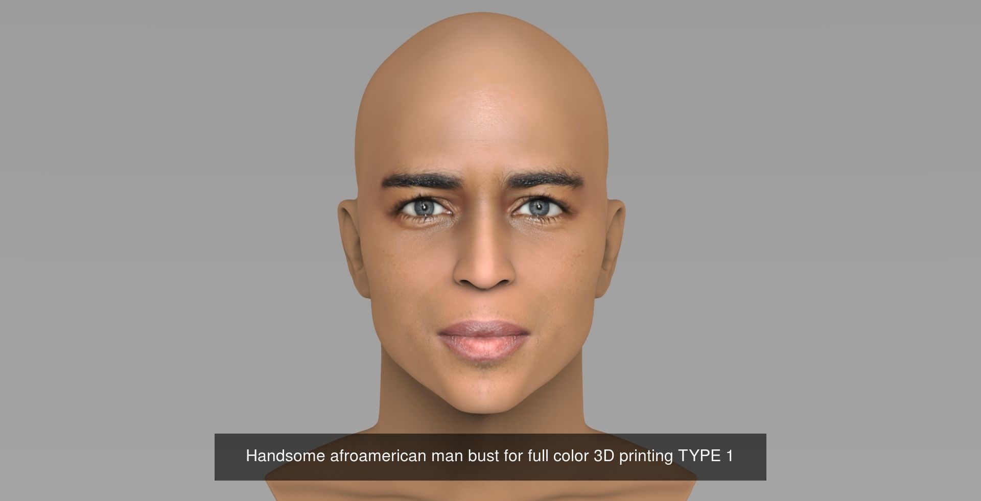 Handsome men busts for full color 3D printing 3D Model Collection_2