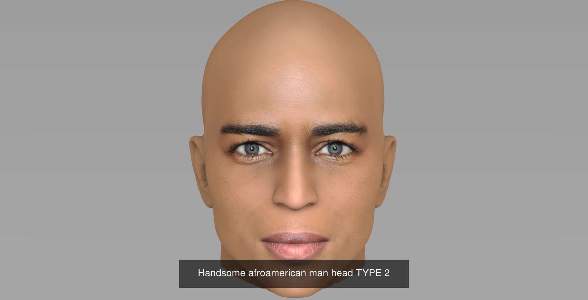 Handsome men heads 3D Model Collection_2