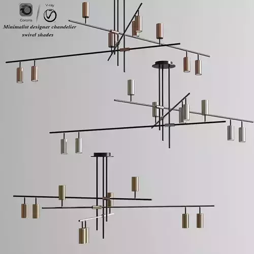 Minimalist Designer Chandelier Swivel Shades